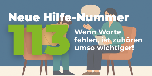 113 die Nummer für Hilfe bei seelischen Problemen
